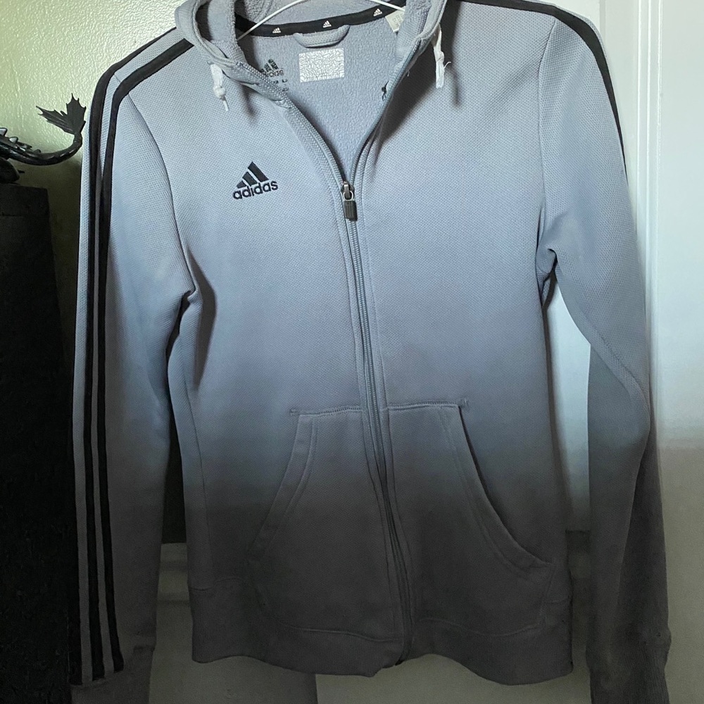 Adidas Gray Zip-Up